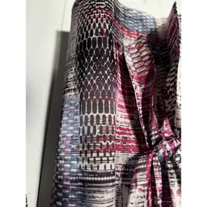 Adrianna Papell Women's Plaid Jabot Shift‎ Dress Purple Size 14 thumbnail 5