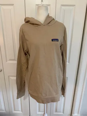 Patagonia Regenerative Organic Certified™ Cotton Hoody Sweatshirt Tan Size Small thumbnail 2