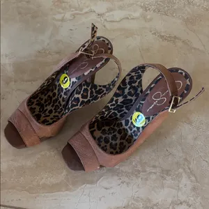 Jessica Simpson heels Brown & Cheetah Print thumbnail 2