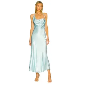Bardot Astrid Mint Midi Slip Dress Womens Size 4 Sleeveless Revolve thumbnail 3