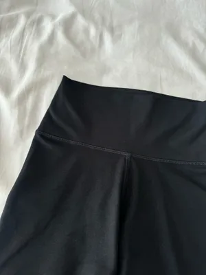 Solid Black Biker Shorts thumbnail 2