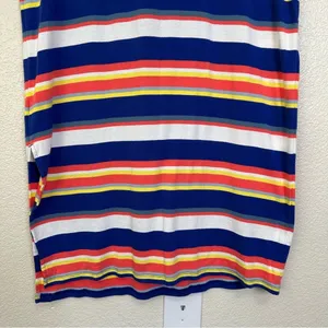 Lauren Ralph Lauren Multi Striped Lace Up 3/4 Sleeves Midi Dress, Size XL thumbnail 9