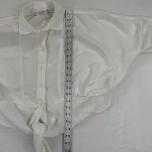 & Other Stories Tie Front‎ Button Up Shirt Top Blouse Los Angeles Atelier 8 READ thumbnail 4