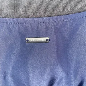 Athleta Activewear lightweight blue Black Bomber Jacket zip dri fit Athleisure thumbnail 8
