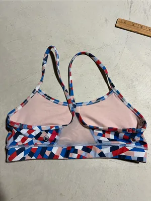 Lululemon colorful patterned sports bra 6 thumbnail 5