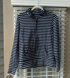 L.L.Bean Women's Ultrasoft Sweats, Full-Zip Mock-Neck Jacket Stripe thumbnail 5