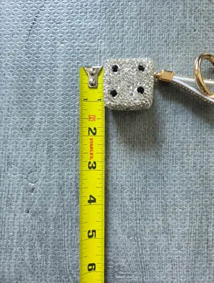 Bling Dice Keychain Bagcharm Silver thumbnail 16