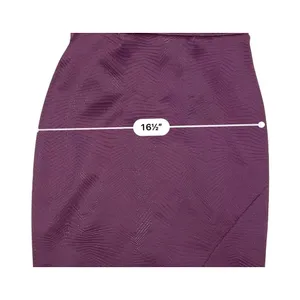 Guess Plum Purple Sweetheart Neck Sheath Dress Asymmetrical Scuba Embossed sz 2‎ thumbnail 7