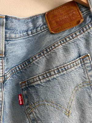 Levi's Premium 501 Taper Distressed Jeans Light Wash W28 L28 straight leg thumbnail 9