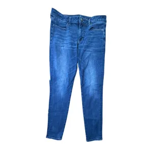 American Eagle 360 Next Level Jegging Medium Wash Skinny Jeans Blue Women's 12 thumbnail 2