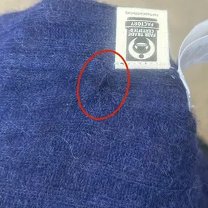 Madewell Women's Lightweight Alpaca Madison Henley Pullover Bright Cobalt Size M thumbnail 10