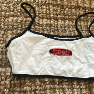 PacSun Formula 1 Racing White Crop Tank Size Medium thumbnail 2