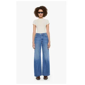 MOTHER Lil Lemon Twist Sneak High Waist Wide Leg Jeans Size 28 thumbnail 2