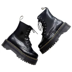 NEW Dr. Martens Jadon Black Platform Combat Boots Size 6 thumbnail 1