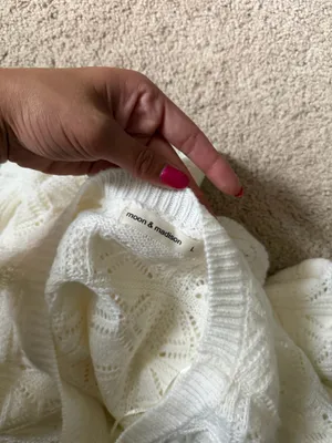Knit see through top White Size L thumbnail 3