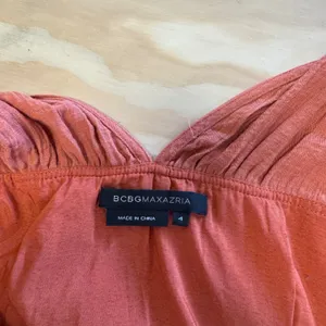 BCBGMAXAZRIA Terracotta Orange Smocked Embroidered Mini Dress AVS6BA87 Size 4 thumbnail 6