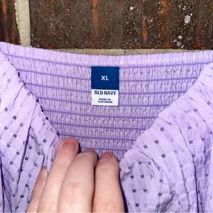 NWT Purple Old Navy Flutter Sleeve V-Neck Mini Swing Dress thumbnail 4