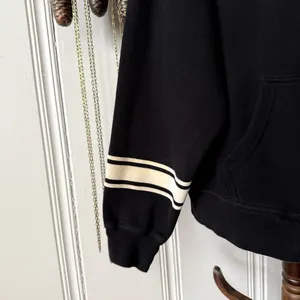 Victoria's Secret Pink Ivy Fleece Campus Black Full-Zip Hoodie Sweatshirt Medium thumbnail 5