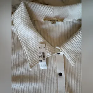 NWT Madewell Winter White Snap-Front Cardigan Sweater Top Size Medium thumbnail 8