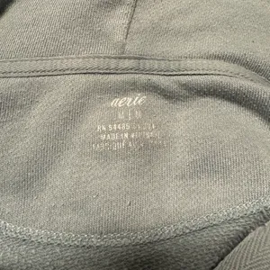 2093 | Aerie Oversized V-Neck Mineral Wash Pullover Hoodie Blue‎ Womens M thumbnail 5