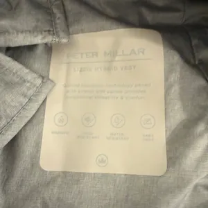 Peter Millar Lizzie Hybrid Vest Womens Large Cream Gray Plaid Quilted Full Zip thumbnail 9
