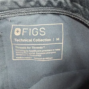 FIGS Zamora Jogger Scrub Pants Women’s Medium Navy Blue Technical Collection thumbnail 5