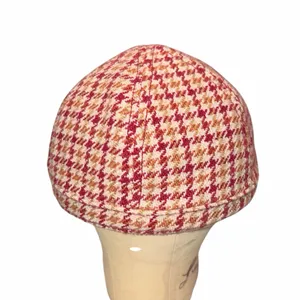 Goorin Bros. Wool Blend Houndstooth Newsboy Military Cadet Style Hat Cap Small thumbnail 5