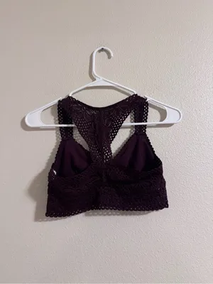 aerie Lace Bralette – Plum thumbnail 2
