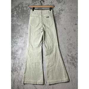 Rolla’s East Coast Flare Corduroy Pants Seagrass Green High Rise Size 27 Y2K thumbnail 3
