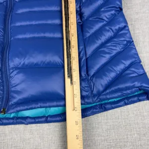 Bernardo Vest Womens XL Blue Goose Down Quilted Puffer Full Zip Lightweight thumbnail 2
