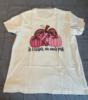Breast Cancer shirt for October size XL new thumbnail 1