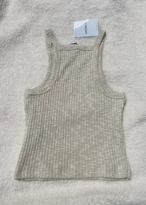 Forever 21 Beige Nude Ribbed Tank Top thumbnail 2