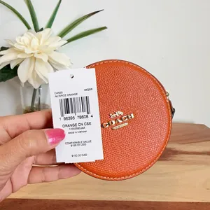 NWT Coach Orange Coin‎ Case thumbnail 5
