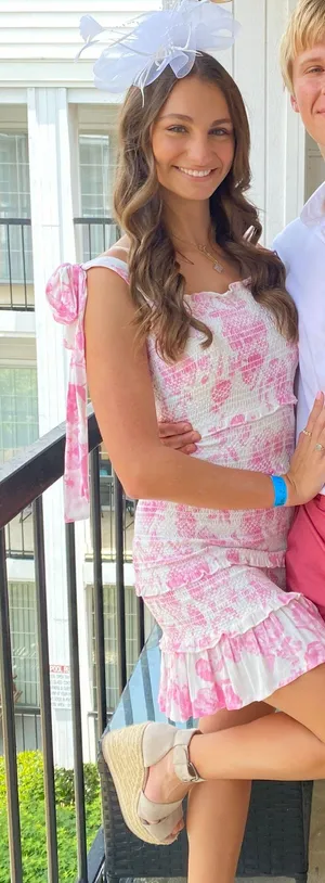 Pink & White dress thumbnail 2