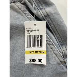 Kensie Jeans High‎ Rise Wide Leg Pull On Denim Pants Logan Blue Medium NEW thumbnail 3