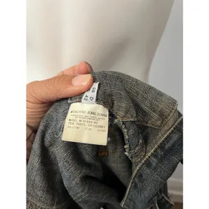 Vtg Moschino Womens Denim Jacket 12 Grunge Steampunk Alternative Western Luxury thumbnail 5
