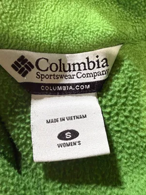 Columbia Green Fleece Full-Zip Jacket Women’s Small thumbnail 5