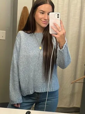 Blue Knit Sweater thumbnail 3