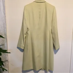 TAHARI Sleek, shimmer, hidden button, pockets, long coat with silky inner lining thumbnail 3