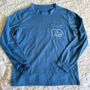 Ivory Ella XS Blue Long-Sleeved T-Shirt with Pocket thumbnail 1