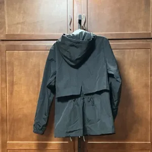 Weatherproof Women's Medium Black Waterproof Hooded Rain Jacket NWT thumbnail 2