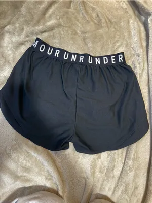 Under Armour Women's Black Athletic Shorts | Small thumbnail 3