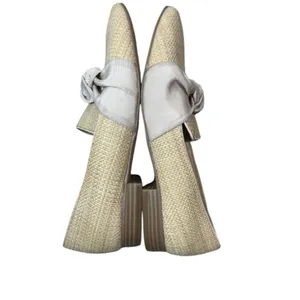 Violet & Red Woven Look Loafers Slip On Almond Toe Neutral Size 8.5 thumbnail 6