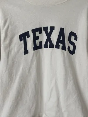 Brandy Melville Texas long sleeve tee crewneck pullover sweatshirt varsity navy thumbnail 3