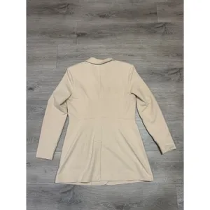 NIC+ZOE Ivory Utility Blazer Jacket M Quiet Luxury Office Chic Tailored Longline thumbnail 6