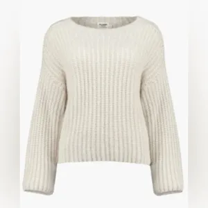 Holebrook Sweden Cajsa Ribbed Merino Wool Sweater Small Sand Shell Beige thumbnail 3