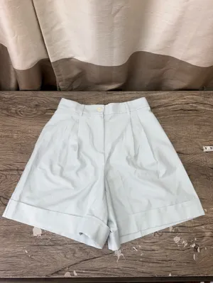 Lululemon LuluLinen High-Rise‎ Short 6" size 26 color is ocean air thumbnail 4