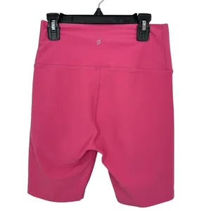 Peloton High Waisted Biker‎ Shorts Pink Size M Workout Athletic Spinning Cycling thumbnail 7