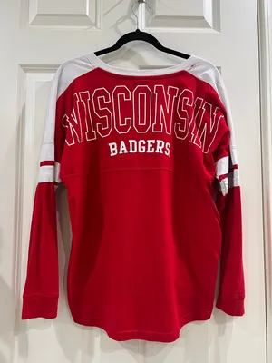 Women’s Wisconsin Badgers spirit Jersey-style long sleeve size medium thumbnail 4