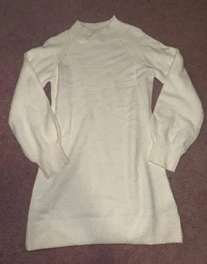 Francesca’s White Sweater Dress thumbnail 1